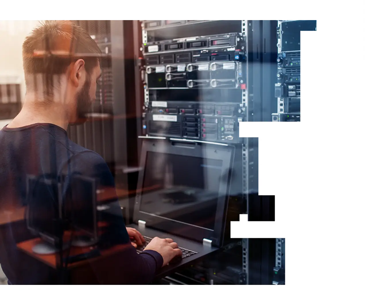 Server section intro graphic